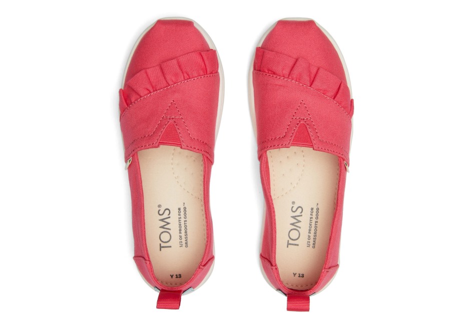 Toms Gençlik Alpargata Fırfır Ahududu