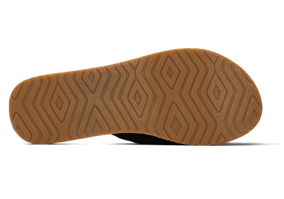 Toms Piper Parmak Arası Terlik Siyah