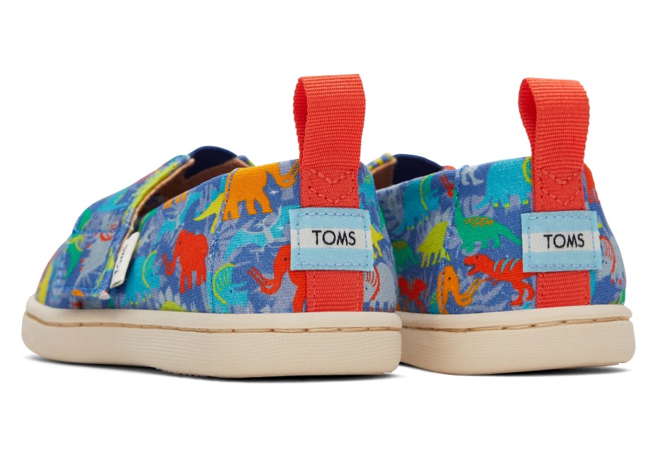 Toms Minik Espadrilles Dinos Kobalt Mavisi