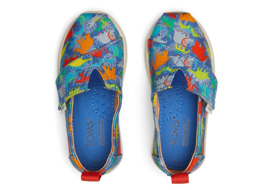 Toms Minik Espadrilles Dinos Kobalt Mavisi