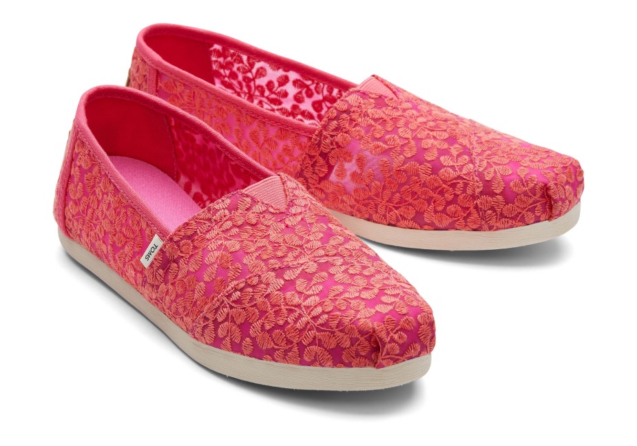 Toms Botanik Dantel Alpargata Fuşya
