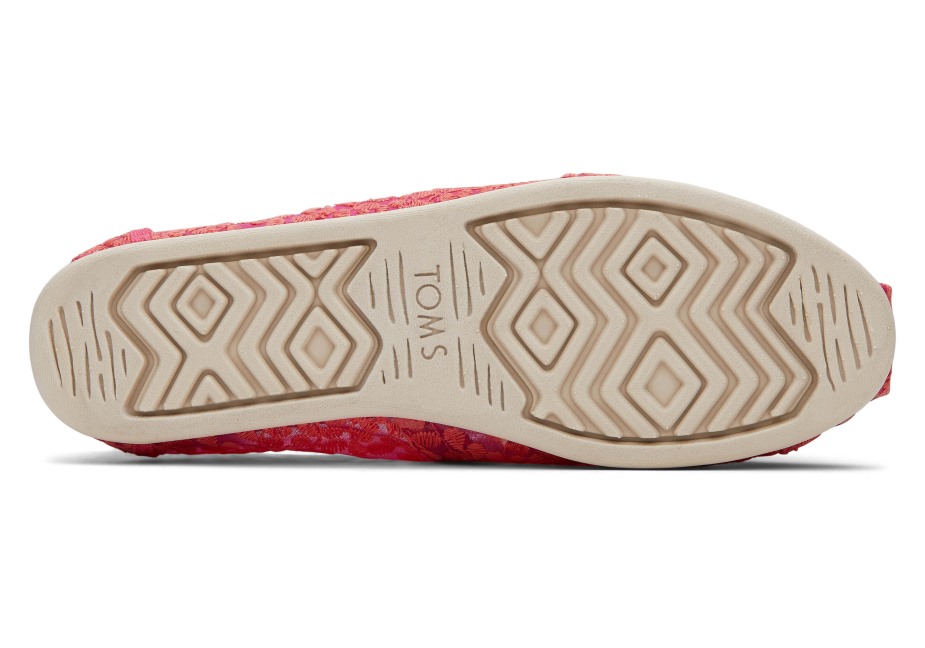 Toms Botanik Dantel Alpargata Fuşya