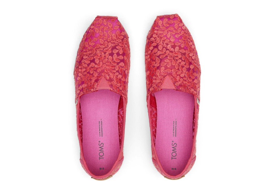 Toms Botanik Dantel Alpargata Fuşya
