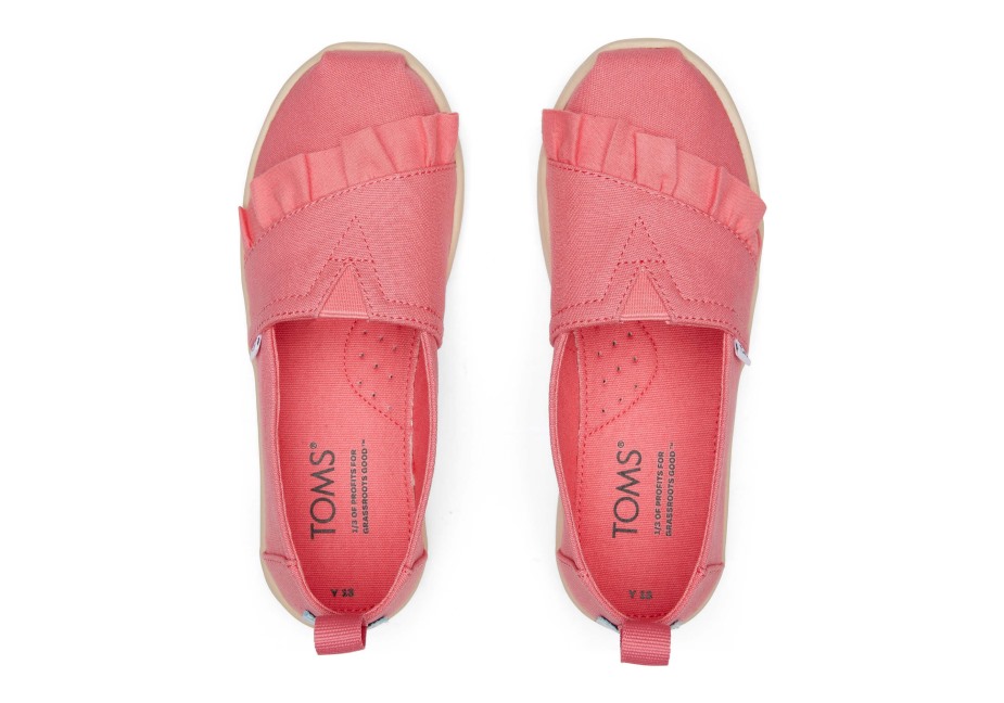 Toms Gençlik Alpargata Fırfır Gül