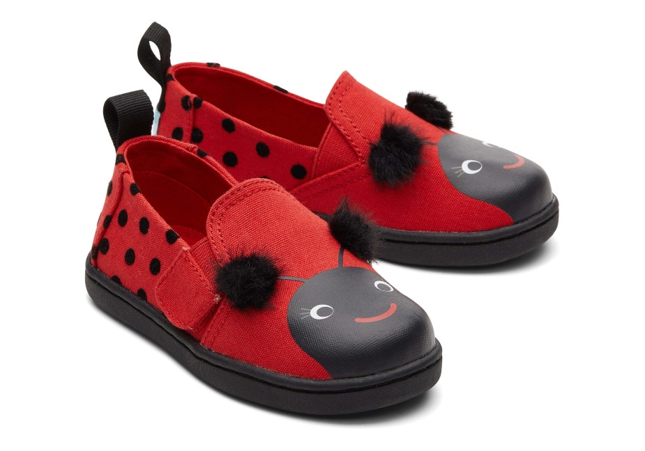 Toms Uğur Böceği Lav Kırmızısı Espadril