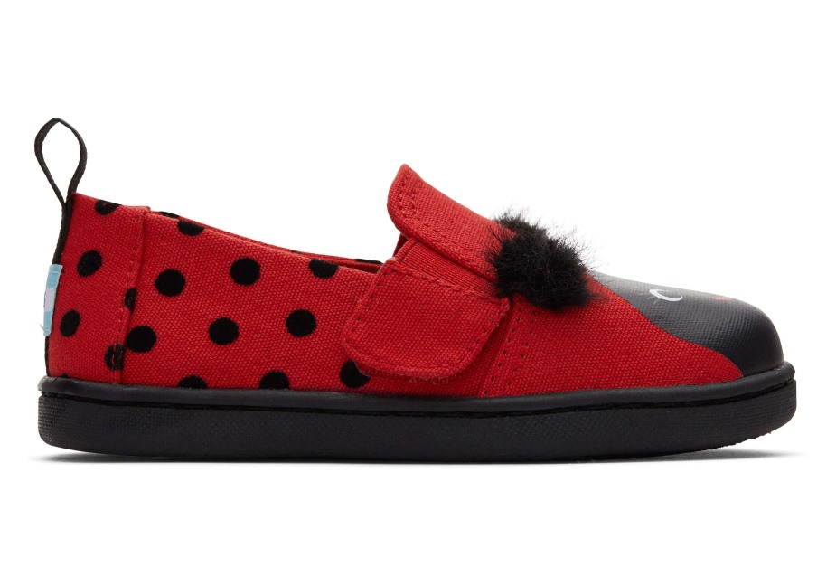 Toms Uğur Böceği Lav Kırmızısı Espadril