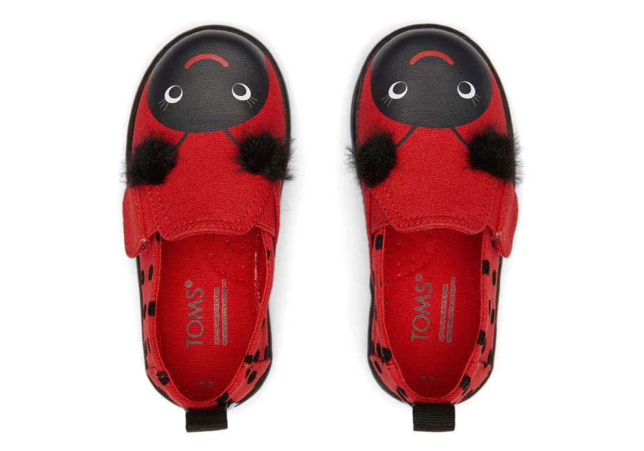 Toms Uğur Böceği Lav Kırmızısı Espadril