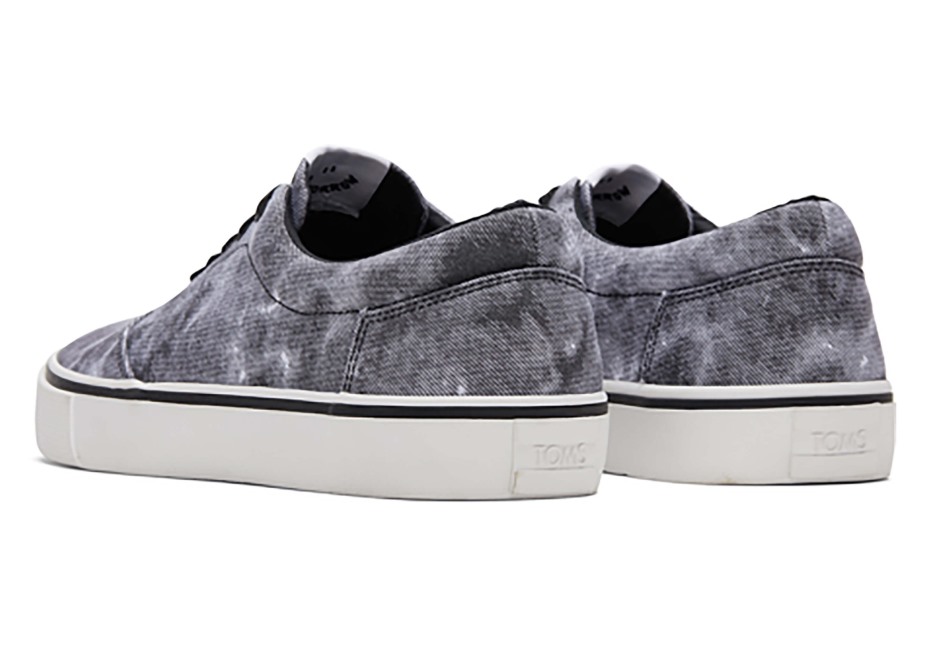 Toms Fenix Repreve Siyah Sıkıntılı Yıkanmış Tuval