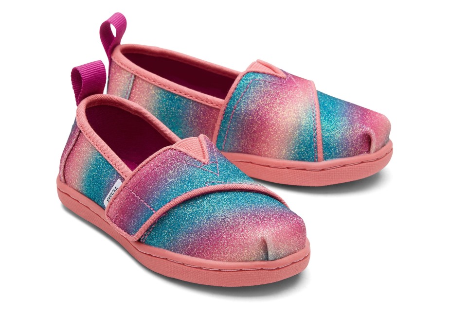 Toms Minik Alpargata Degrade Parıltılı Pembe Degrade