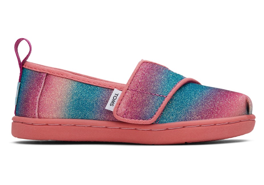 Toms Minik Alpargata Degrade Parıltılı Pembe Degrade
