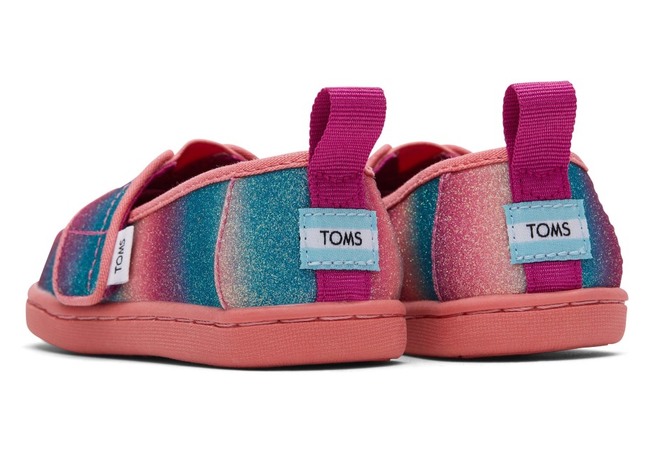 Toms Minik Alpargata Degrade Parıltılı Pembe Degrade
