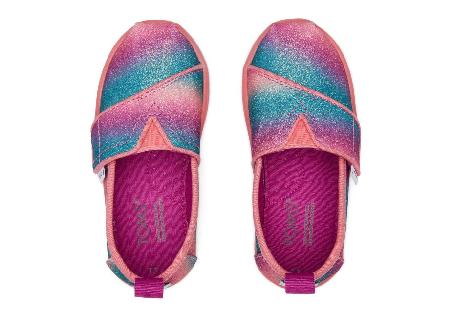 Toms Minik Alpargata Degrade Parıltılı Pembe Degrade