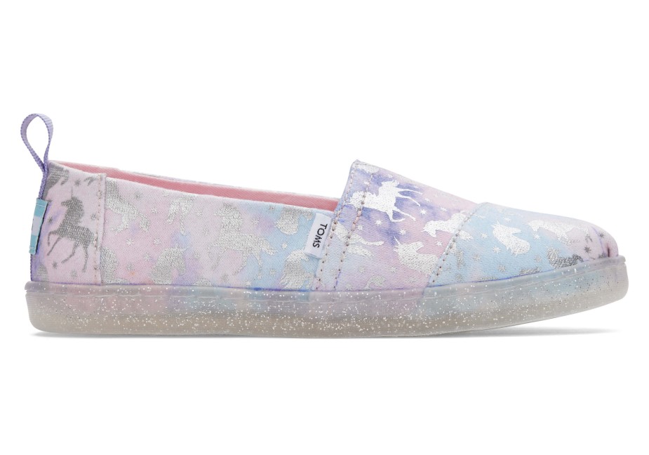 Toms Gençlik Alpargata Tek Boynuzlu At Batik Folyo