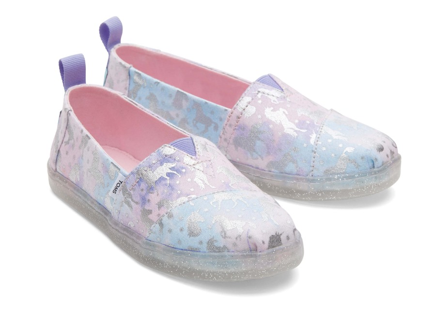 Toms Gençlik Alpargata Tek Boynuzlu At Batik Folyo