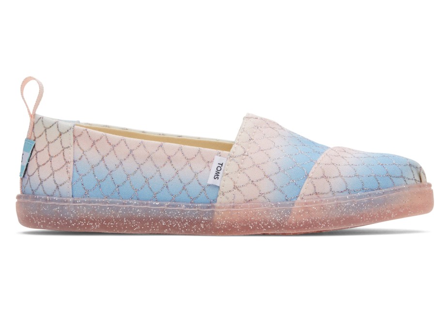 Toms Gençlik Alpargata Deniz Kızı Pembe çoklu
