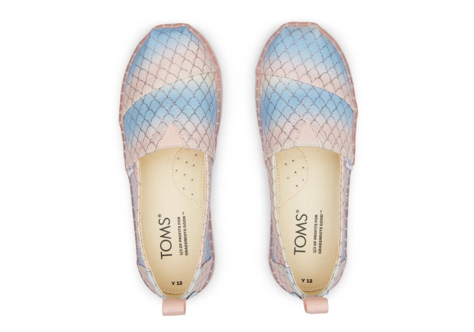 Toms Gençlik Alpargata Deniz Kızı Pembe çoklu