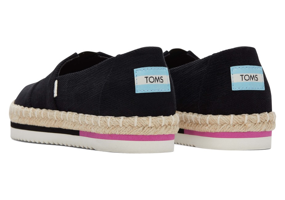 Toms Platformu Alpargata Siyah