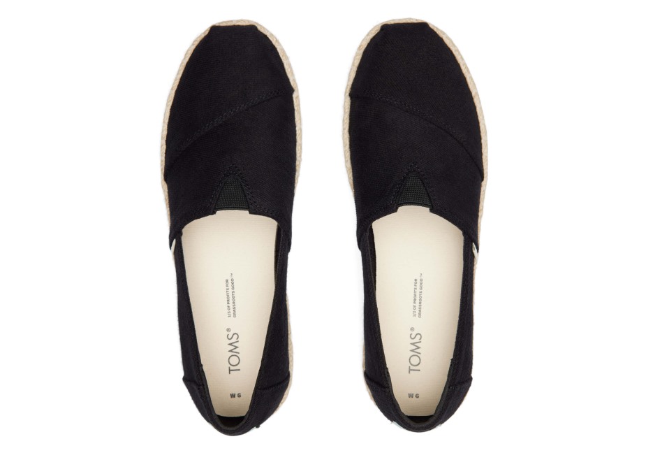 Toms Platformu Alpargata Siyah
