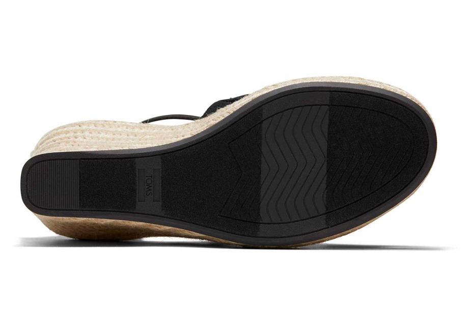 Toms Marisol Dolgu Topuk Siyah