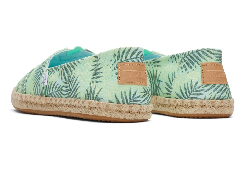 Toms Espadrille Alpargata Yeşil Palmiye