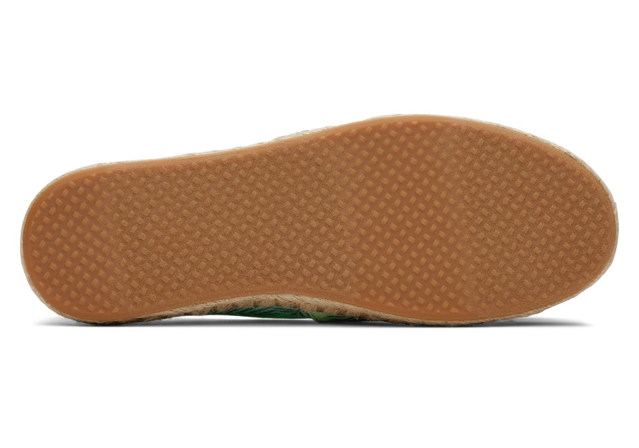 Toms Espadrille Alpargata Yeşil Palmiye