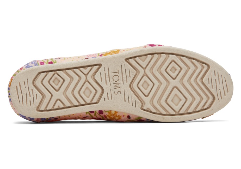 Toms Alpargata Kapitone çiçek Pembe çiçek