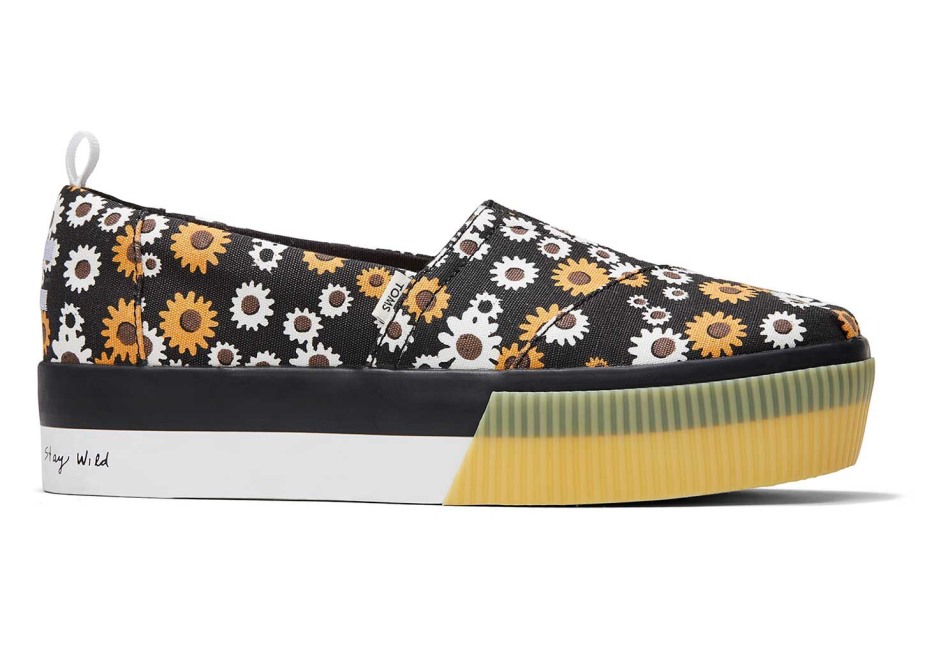 Toms Alpargata Boardwalk Beyaz üzerine Kayma