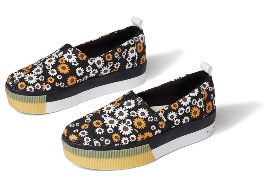Toms Alpargata Boardwalk Beyaz üzerine Kayma