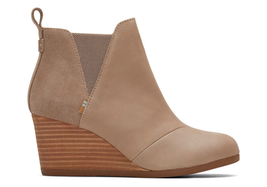 Toms Kelsey Bootie Taupe Gri