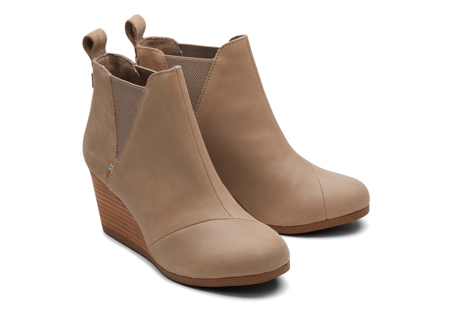 Toms Kelsey Bootie Taupe Gri