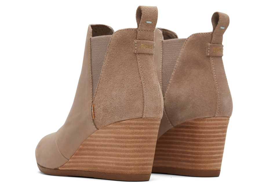 Toms Kelsey Bootie Taupe Gri