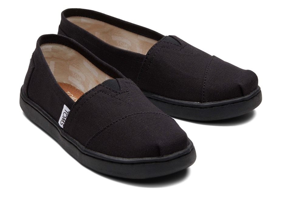 Toms Gençlik Alpargata Tuval Siyah