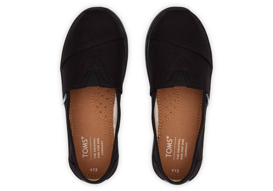Toms Gençlik Alpargata Tuval Siyah