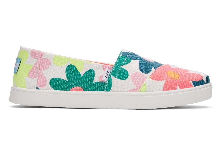çiçekli Toms Alpargata çanak Taban Astarı