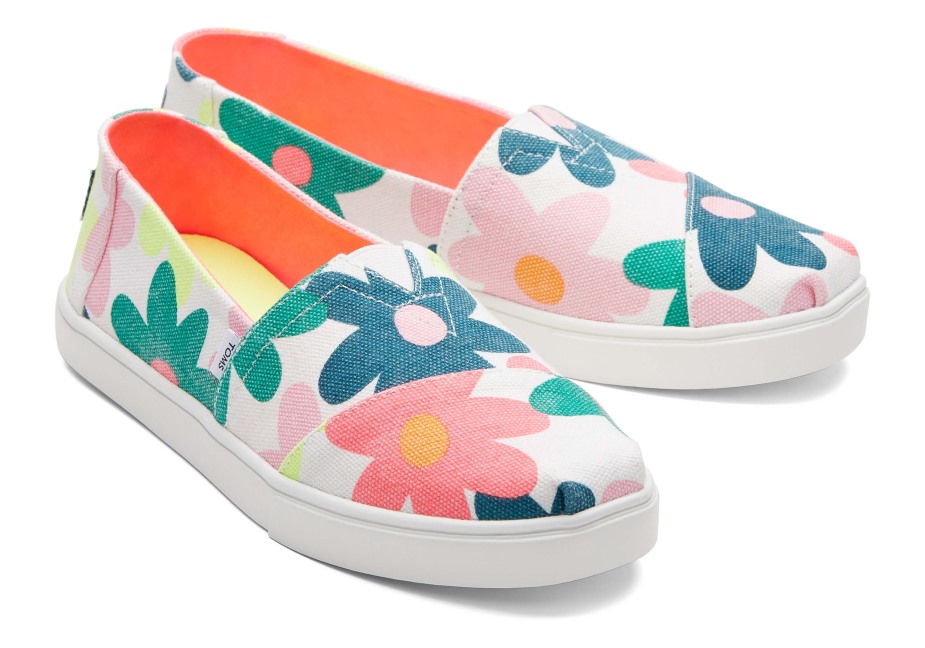 çiçekli Toms Alpargata çanak Taban Astarı