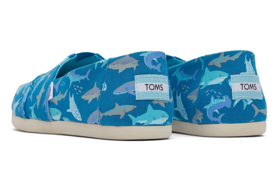 Toms Alpargata Köpekbalıkları Derin Mavi Köpekbalıkları