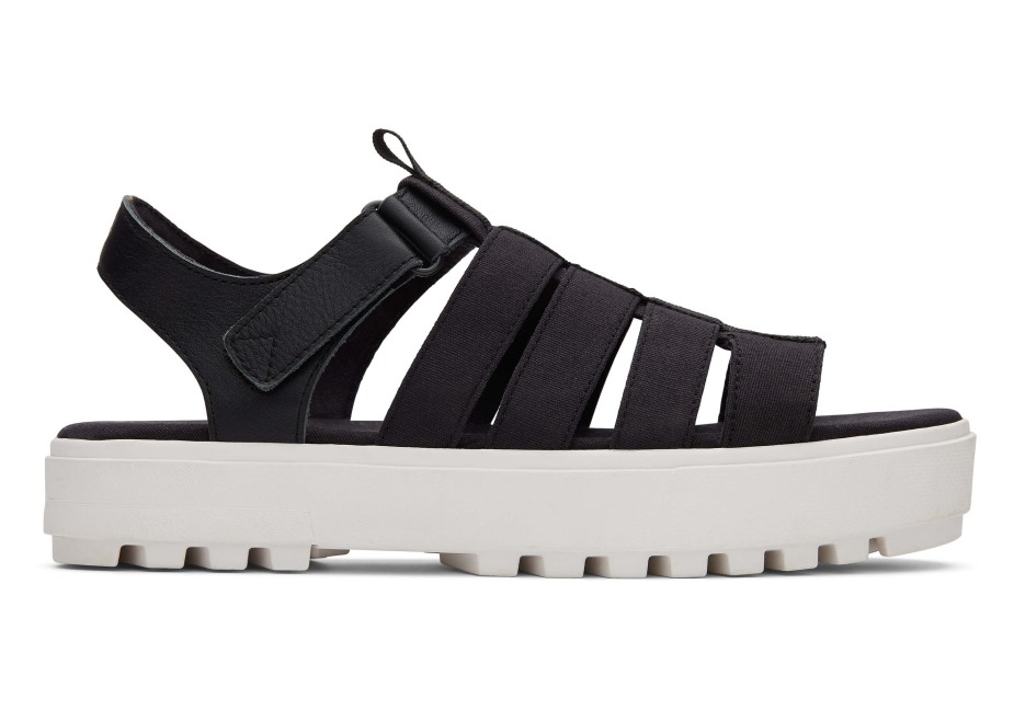 Toms Balıkçı Pabucu Sandalet Siyah