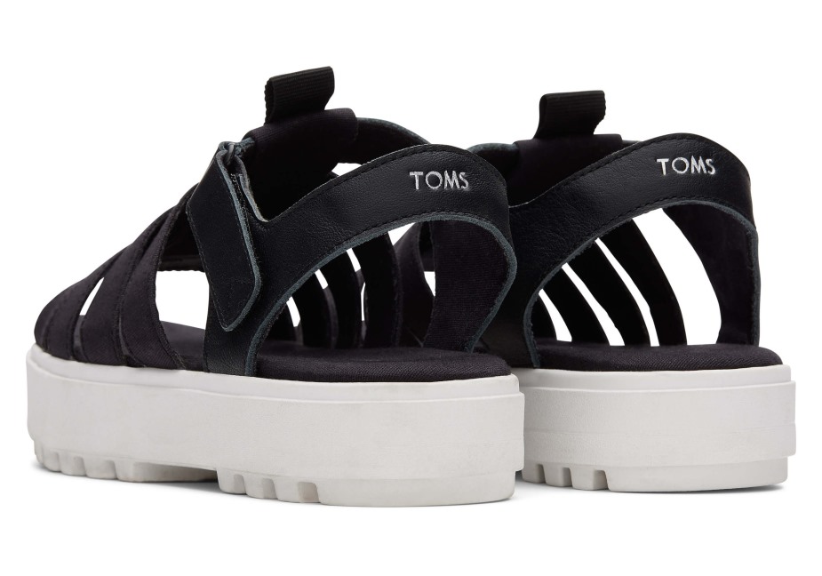 Toms Balıkçı Pabucu Sandalet Siyah