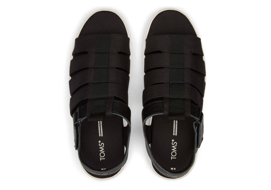 Toms Balıkçı Pabucu Sandalet Siyah