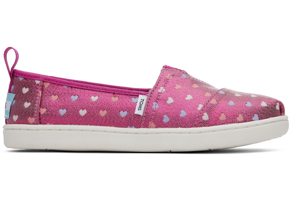 Toms Gençlik Alpargata Pırıltılı Kalpler Kalpler