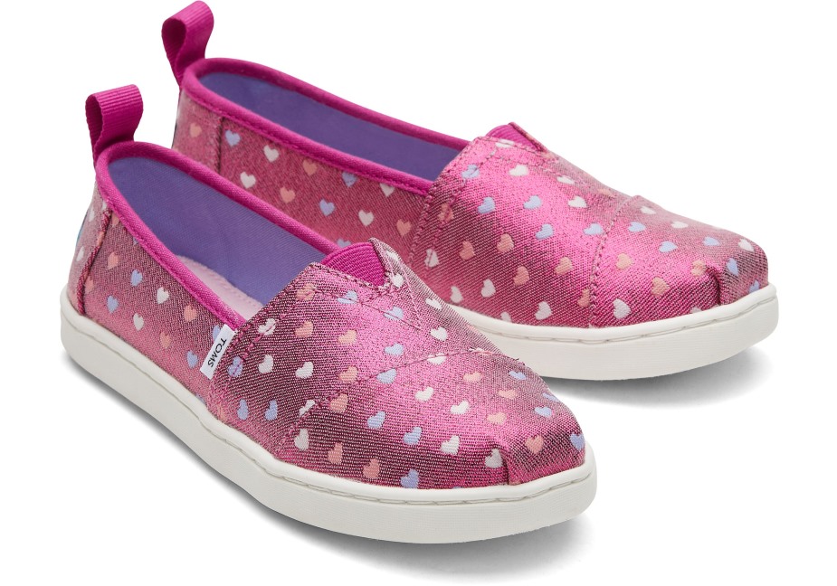 Toms Gençlik Alpargata Pırıltılı Kalpler Kalpler