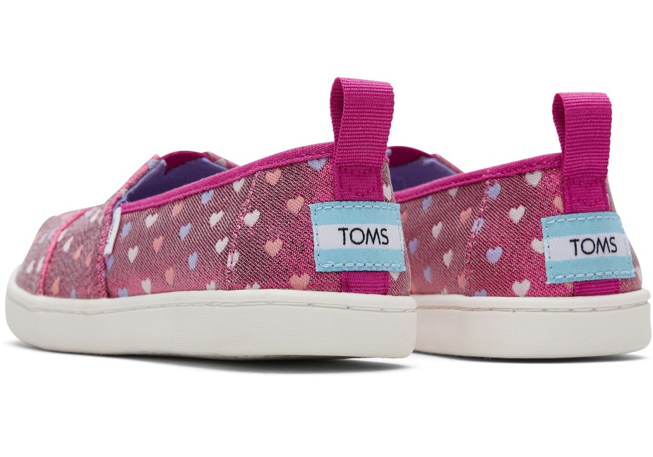 Toms Gençlik Alpargata Pırıltılı Kalpler Kalpler