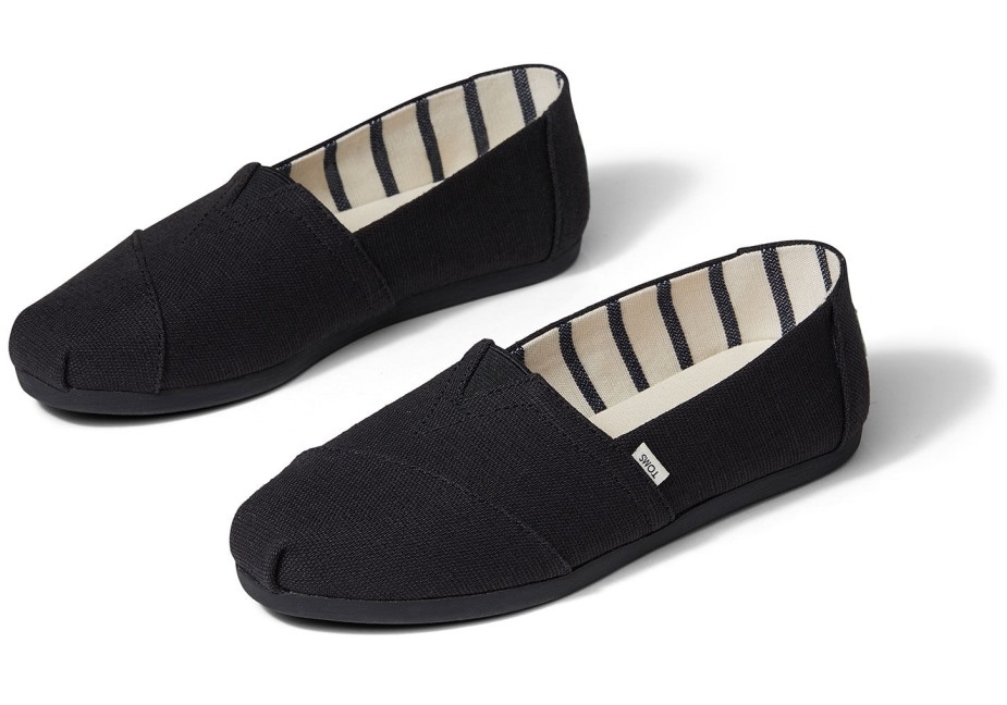 Toms Miras Alpargata Siyah üzerine Siyah