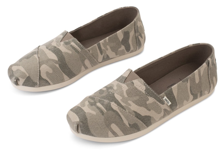 Toms Alpargata Kamuflaj Boz Boz Gri
