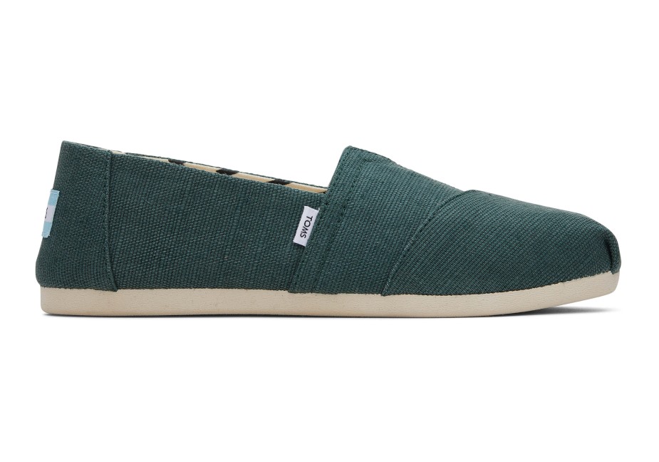 Toms Alpargata Miras Tuval Koyu Yeşil