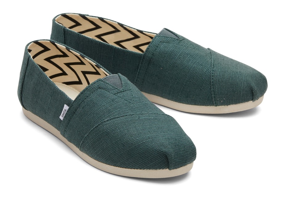 Toms Alpargata Miras Tuval Koyu Yeşil