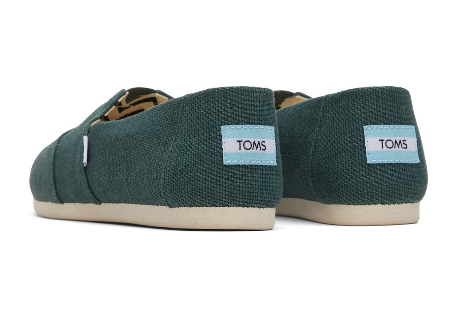 Toms Alpargata Miras Tuval Koyu Yeşil