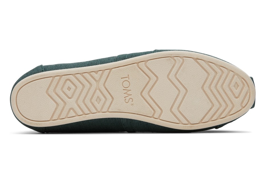 Toms Alpargata Miras Tuval Koyu Yeşil