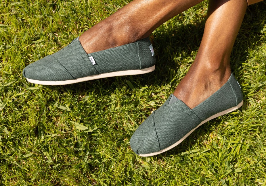 Toms Alpargata Miras Tuval Koyu Yeşil