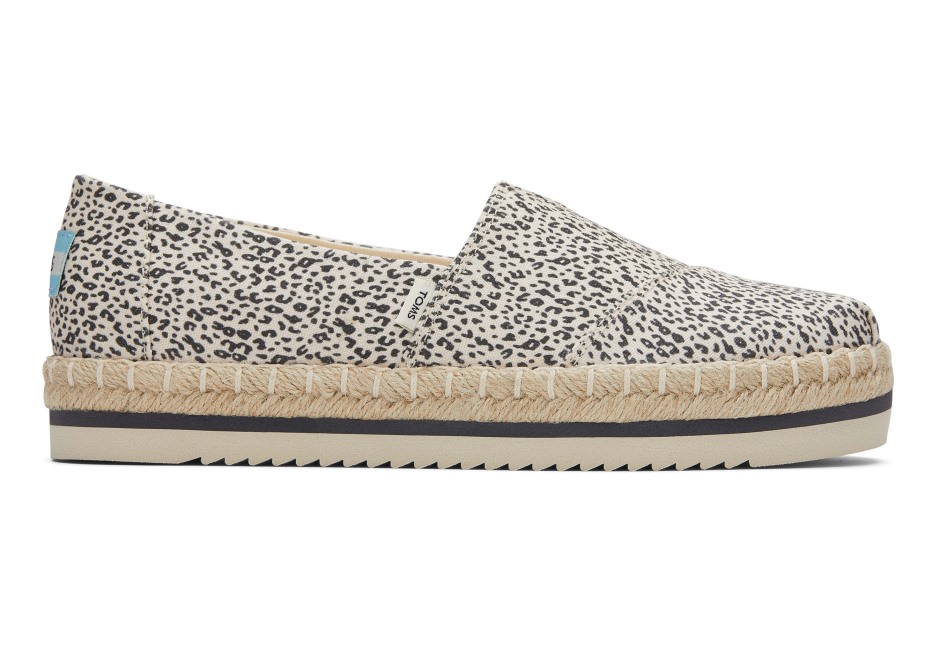 Toms Platformu Alpargata Doğal Toms